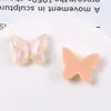 Acessório de borboleta com glitter doce e simples de 22mm para acessórios de cabelo DIY, presilhas de cabelo, capas de celular, decorações de sapatos e materiais decorativos