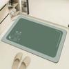 Alfombrillas Resistentes al Desgaste y a la Suciedad en la Entrada del Baño del Hogar, Alfombrillas de Pie Antideslizantes Absorbentes de Agua de Estilo Sencillo, Barro de Diatomeas
