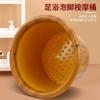 Cubeta gruesa para pediluvio, barril de madera, cubeta para pediluvio con grano de madera, bañera para pediluvio doméstica para pantorrillas, cubeta de masaje dedicada para tienda de masajes