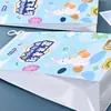Bolsa de Archivo Estéreo con Cremallera de Plástico PP Transparente Escarchado A4 Lista para Usar Engrosada Bolsa para Exámenes Material Escolar Bolsa de Información Logo Personalizado