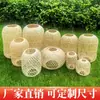 Abajur de Lanterna de Bambu Puramente Artesanal, Luminária Pendente Criativa com Personalidade Estilo Chinês, Design Artístico para Restaurante e Pousada, Lâmpada Retrô para Casamento
