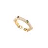 Anillo Retro Nicho Gota de Diamante de Color Esmaltado, Anillo de Dedo Índice Moderno y Personalizado, Diseño Ajustable, Joyería de Mano para Mujer al Mayoreo