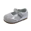 Sandálias Esportivas Infantis 2026 Primavera e Verão Novo Estilo Coreano Sapatos Esportivos de Malha Respirável para Meninas Sapatos de Malha com Solado Macio
