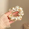 Scrunchie de Renda Estilo Coreano para Mulheres 2026 Novo Estilo Elástico de Cabelo Estilo Preguiçoso Corda de Cabelo Grande Acessório para Coque Flor de Cabelo