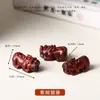 Piezas talladas de madera maciza natural Productos semiacabados Lanyard para teléfono Accesorios para collares Joyería DIY Accesorios de cuentas espaciadoras Wenwan creativas