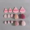 Set Transfronterizo de 14 Piezas de Esponjas para Maquillaje (Huevo de Belleza), Esponjas Súper Suaves para Polvo, Huevos de Maquillaje Húmedos y Secos, Delicados y que No Absorben el Maquillaje