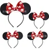 Europeo y Americano Nuevo Mickey Mouse Diadema de Mickey Lentejuelas Minnie Mariposa Sección Accesorios para el Cabello Fiesta Festiva Paraíso Infantil Accesorios para el Cabello