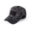 Boné de Baseball Camuflado Popular Transfronteiriço para Homens, Boné Bico de Pato CP com Velcro, Chapéu Tático, Chapéu Respirável com Rede de Malha Esportiva para Sol