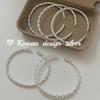 Pulsera hueca con mangas de cuerda de plata esterlina S925 para mujer, estilo nicho de alta gama, de la industria pesada de Corea del Sur.