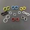 Anillo de goma resistente al envejecimiento y a altas temperaturas, atadura para cable de auriculares, bobinador, banda de goma de silicona de alta elasticidad, protección ambiental, atadura
