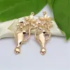 Joyería DIY hecha a mano, nueva moda, pulsera vintage, colgante doble con flor, vid y pájaro, venta al por mayor