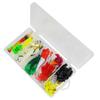 Kit Luya 78 Peças Isca Macia Isca de Peixe Isca Artificial Lure Lantejoula Boca Torta Sapo Trovão Mino Isca Biônica Equipamento de Pesca