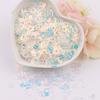 Estrellas huecas sirena flor de cerezo maquillaje de escenario infantil brillo lentejuelas diy material pegamento funda de teléfono móvil lentejuelas 10g