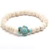 Pulseira de Pedra Natural Mais Vendida da Amazon Tartaruga Pinheiro Azul Pedra Turquesa Pedra Vulcânica Olho de Tigre Pulseira Elástica Atacado para Homens