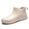 Moda quente feminina tendência cano curto sapatos d'água uso externo sapatos de trabalho versão coreana baixo à prova d'água antiderrapante wear