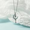 Collar Estrella Mágica Varita de Hada para Mujer Celebridad de Internet Deseo Entrada Lujo Miel Chica Corazón Cadena Clavícula para Regalo de Novia