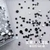 Diamantes Populares para Uñas de Fondo Plano Tamaño Mixto 1440 Brillantes Coloridos Fondo Plateado Diamantes Redondos Pequeños Accesorios Portátiles para Uñas