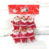 Papai Noel Vermelho Aveludado Velhinho de Natal Pó Dourado 6 Cores Velhinho Enfeites de Árvore de Natal Fábrica Direta