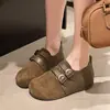 Zapatos Mary Jane Birkenstock para Mujer con Aumento Oculto de Altura Cobertura Total Nuevo Estilo Otoño 2026 Mocasines Cómodos de Ponerse Zapatos Individuales