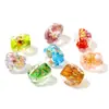 Hanyuyuan Polvo de Lámina de Vidrio de Forma Irregular de Colores Cuentas Sueltas Accesorios DIY Artesanías de Cuentas Accesorios para Joyería Cuentas de Vidrio