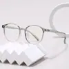 2549 Gafas Redondas Nuevas para Miopía de Mujer Estilo Coreano Grado Disponible Marco TR90 Celebridad de Internet Gafas Lisas Sencillas para Hombre