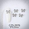 Joias de Unhas de Liga Metálica com Laço Exquisito Laço de Fita Mini Decoração Estereoscópica para Unhas Acessórios ZS2969