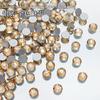 1440 Pedras de Strass Redondas com Fundo Plano para Nail Art, Decorações de Unha Prata Super Brilhantes, Pedras de Strass de Vidro para Nail Art, Decorações de Unha no Atacado