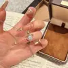 Colar de Aço Titânio Não Desbota Inlaid com Zircônia Brilhante Colar para Mulheres Design Coreano Pingente de Moda Corrente para Clavícula