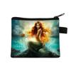 Bolsa para monedas con cremallera de impresión digital estilo coreano, monedero simple de moda, llavero de sirena, bolsa, entrega en una sola pieza