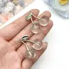 6 Resina Fruta Tridimensional Colgante Cereza Grande Hecho a Mano DIY Llavero Bolsa Collar Accesorios de Joyería para Mujer