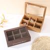 Caja de Almacenamiento de Madera Retro a Prueba de Polvo Cubierta Tiandi Caja de Madera Cuadrada Tamaño Tamaño Multi-especificación Caja de Joyería de Madera Maciza