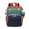 Mochila Nova Transfronteiriça com Múltiplos Compartimentos Bolsa de Mamãe Leve Multifuncional Bolsa para Mãe e Bebê Bolsa de Mamãe para Viagem com Garrafa e Fralda