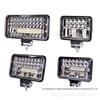 Caminhão levou holofote 12V24 Volt engenharia veículo bateria carro iluminação escavadeira lança lâmpada teto modificado holofote lâmpada quadrada
