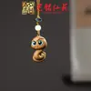 Pingente de Corrente para Celular Sapo de Madeira Arco-Íris Yiming Xianyuan Sandália Criativa de Sândalo Animal Desenho Animado Sapo Ornamento