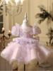 2026 Nuevo Estilo Vestido para Niña Cumpleaños Falda Tutú Anfitriona Pasarela Verano Presentación de Piano Venta Directa de Fábrica