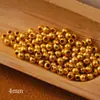 Cuentas Espaciadoras para Rueda Chapadas en Oro de 24 Quilates, Piezas Espaciadoras Lisas, Accesorios Hechos a Mano para Joyería DIY, Cuentas para Pulseras y Collares, Conservación del Color