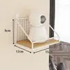 Estante de almacenamiento de pared sin taladro para habitaciones de residencia estudiantil, esenciales para residencia estudiantil, cesta colgante de pared para camas de estudiantes universitarios, estante de almacenamiento de pared para mesita de noche