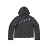 Moletom com capuz estampa de estrela e listra estilo americano, unissex, nova coleção de início de outono, design retrô e único, jaqueta curta, moderno