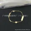 Pulseira Cubanana Duplo G com Letra Gucci Não Desbota de Novo Estilo Transfronteiriça com Etiqueta, Acabamento Fino, Atacado de Luxo Leve Europeu e Americano