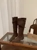 Colección Primer Encuentro~Botas largas de 4.5 cm que aumentan la altura, botas vaqueras para mujer, nueva colección otoño/invierno 2026, punta fina, caña alta, botas de montar para mujer