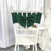 Amazon Transfronterizo Grueso Color Sólido Poliéster Elástico Lazo Hotel Boda Silla de Boda Respaldo Correas Decorativas Al por Mayor