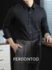 Estilo Elite de Negócios! Camisa Masculina de Manga Longa com Colarinho, Modal Austríaco Lenzing 60S, Não Amassa, Fácil de Cuidar