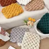 Cojines y Almohadas Tejidos a Mano para Decoración de Sofá de Sala de Estar, Cojines de Cachemira y Terciopelo Teddy Estilo Nórdico Simple para Entrega