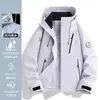 Chaqueta Softshell Suave con Recubrimiento de Goma Estilo Montaña Otoño e Invierno Nuevo Retro Americano, Ropa Unisex Impermeable para Montañismo y Esquí