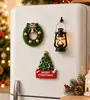 Ímã de Geladeira Guirlanda de Natal 3D Decoração Magnética Criativa Atmosfera Festiva Estilo ins Novo Enfeite de Árvore de Natal não