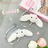 Colgante de Peluche de Conejo Holandés con Pajarita, Muñeco de Conejo Lindo para Bolsos de Niñas y Llaveros de Teléfono