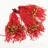 Pulseira artesanal de sino imitação madeira vermelho pêssego corda Festival do Barco Dragão ano do animal barraca feira do templo venda quente presente corda de mão