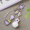 Letra Creativa Colgante de Corazón con Lazo Luminoso Estilo Coreano Acrílico con Recubrimiento UV Decoración Llavero Accesorio para Bolso