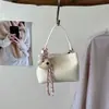 Bolsa Feminina Fashionável Estilo Coreano, Simples e Elegante, Bolsa Quadrada Pequena Texturizada, Cor Sólida Casual, Adequada para Trabalho e Deslocamento, Bolsa Transversal de Ombro Tendência
