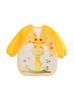 PEVA Bebé Estampado Anti-Vestido Monos de Dibujos Animados para Niños Ropa de Arroz de Manga Larga Lavable para Bebé Bolsillo Babero Ropa para Pintar